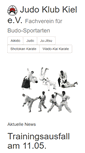 Mobile Screenshot of judo-klub-kiel.de