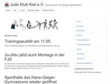 Tablet Screenshot of judo-klub-kiel.de